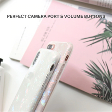 Load image into Gallery viewer, Glitter Dream Shell Phone Case (WHITE/LIGHT PINK) - iPhone