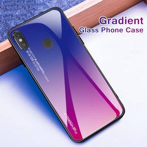 Gradient Tempered Glass Case (BLUE) - Xiaomi