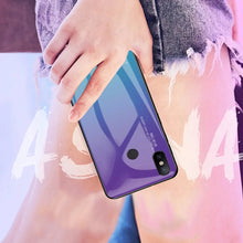 Load image into Gallery viewer, Gradient Tempered Glass Case (PURPLE/BLUE) - Xiaomi