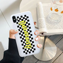 Load image into Gallery viewer, Billie Eilish Checkered Logo Phone Case - iPhone