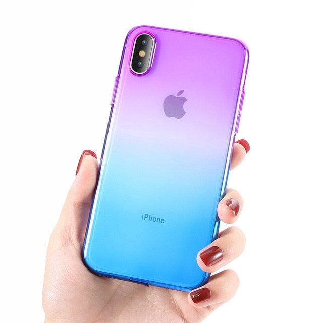 Summer Splash Ultra Thin Cases (PURPLE/BLUE) - iPhone