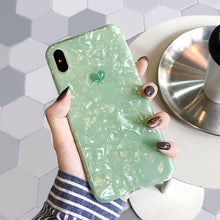 Load image into Gallery viewer, Glitter Dream Shell Phone Case (GREEN) - iPhone