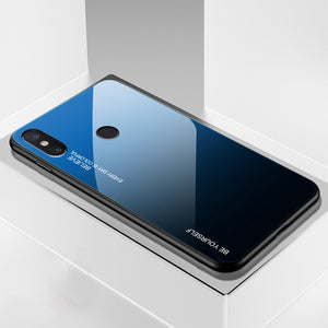 Gradient Tempered Glass Case (BLUE) - Xiaomi