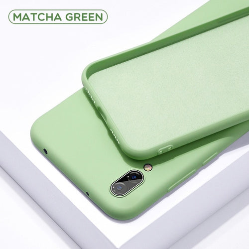 Soft Liquid Silicone Case (MATCHA GREEN)  -  Samsung Galaxy