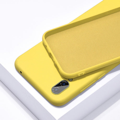 Soft Liquid Silicone Case (YELLOW)  -  Samsung Galaxy