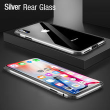 Load image into Gallery viewer, Shockproof Metal Case with Tempered Glass (BLACK FULL CASE) - iPhone
